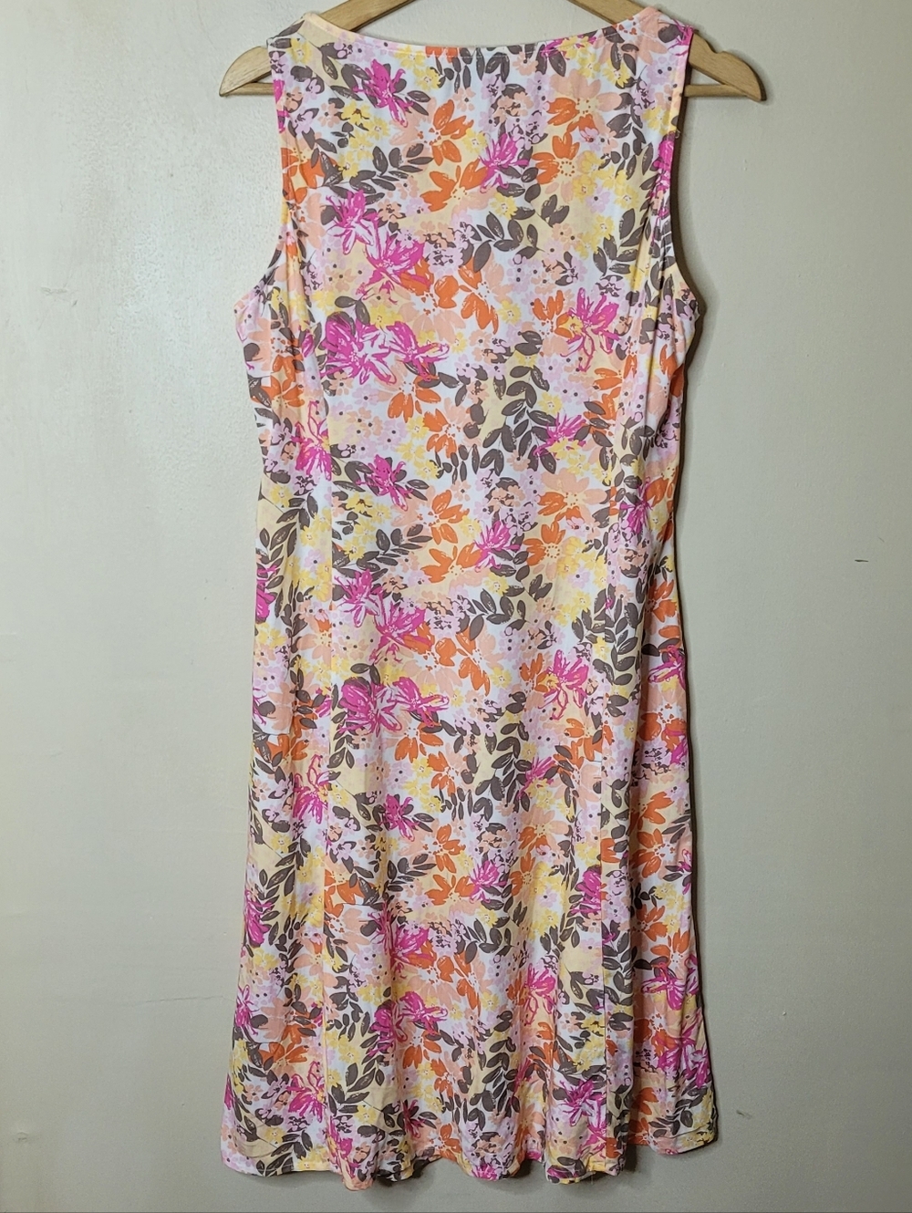 J. Jill Floral Sleeveless Summer Dress Pockets Size 10P - Picture 5 of 8